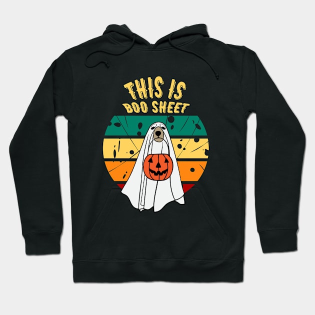 This Is Boo Sheet Dog Hoodie by Myartstor 